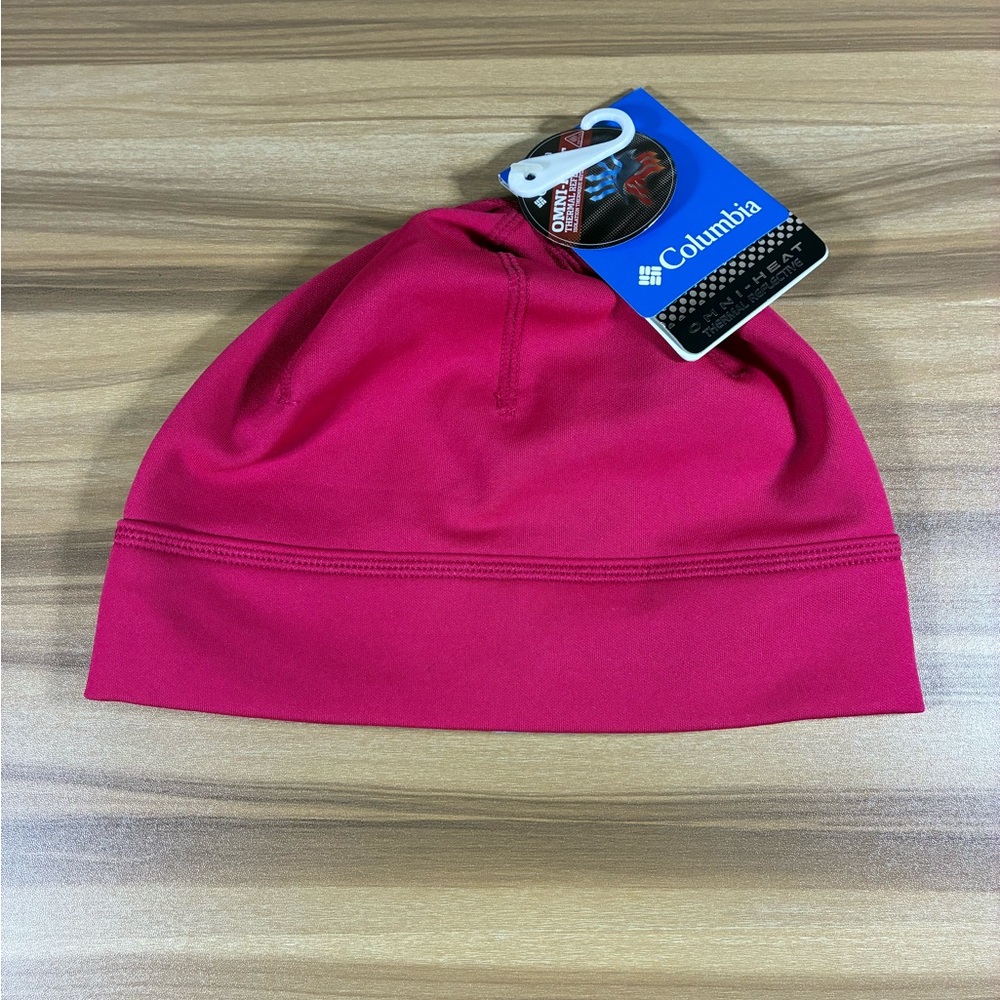Columbia Women’s Pink Omni Heat Beanie with Ponytail Hole Sz S/M